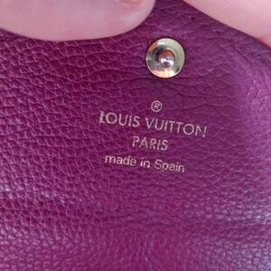 LOUIS VUITTON 2017 aurore monogram empreinte leather Sarah wallet